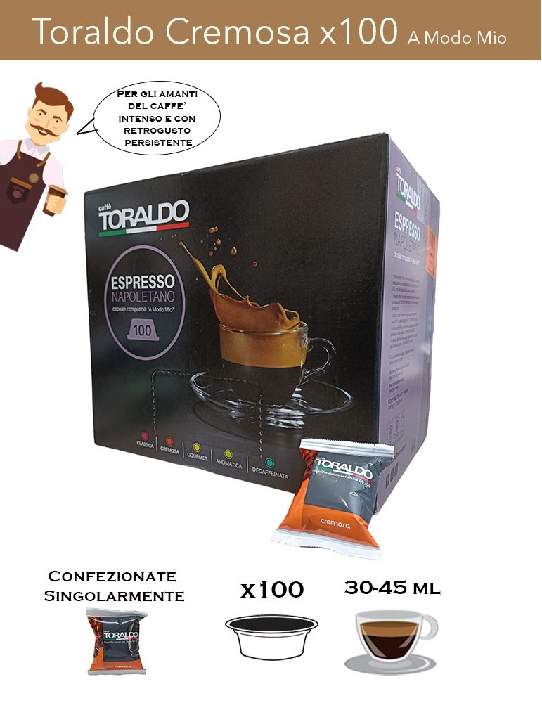 A Modo Mio Toraldo Miscela Cremosa x100 Comp. Caffè Toraldo - 1