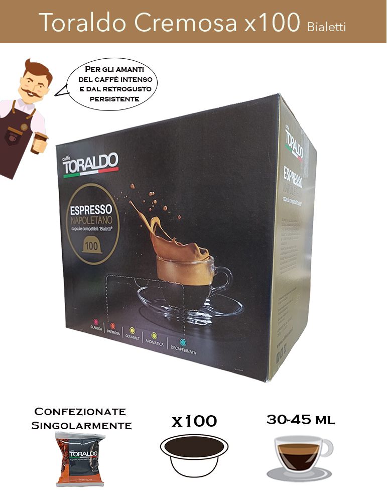 Bialetti Toraldo Miscela Cremosa x100 Comp. Caffè Toraldo - 2