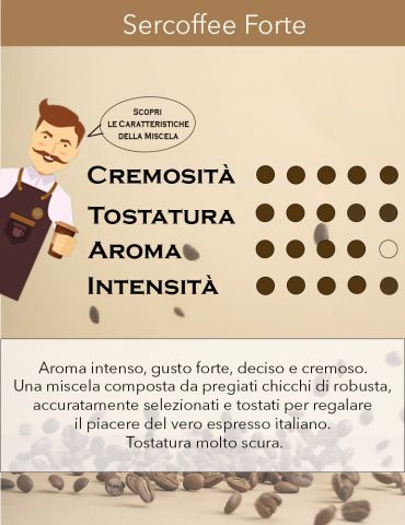 Espresso Point SerCoffee Miscela Forte x50 Comp. SerCoffee - 1