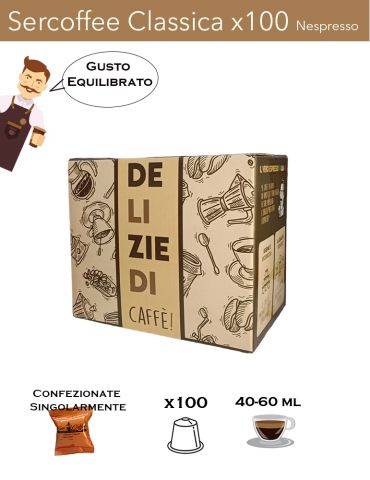 Nespresso SerCoffee Miscela Classica x100 Comp. SerCoffee - 1