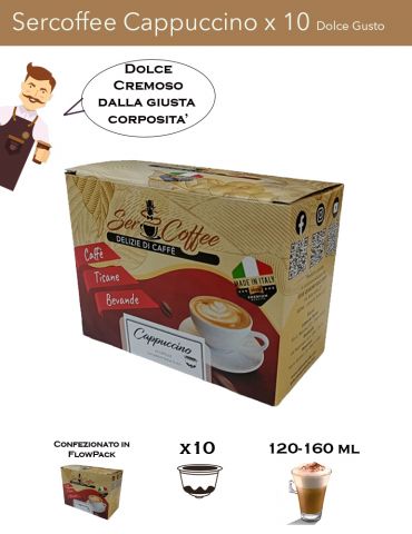 Dolce Gusto SerCoffee Cappuccino x10 Comp. SerCoffee - 3