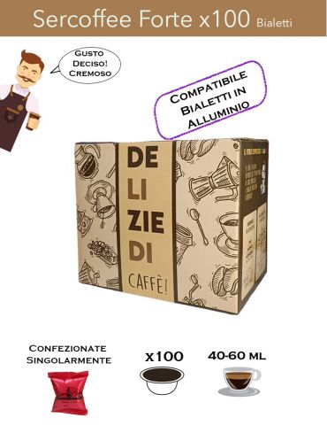 Bialetti SerCoffee Miscela Forte x100 Comp. SerCoffee - 1