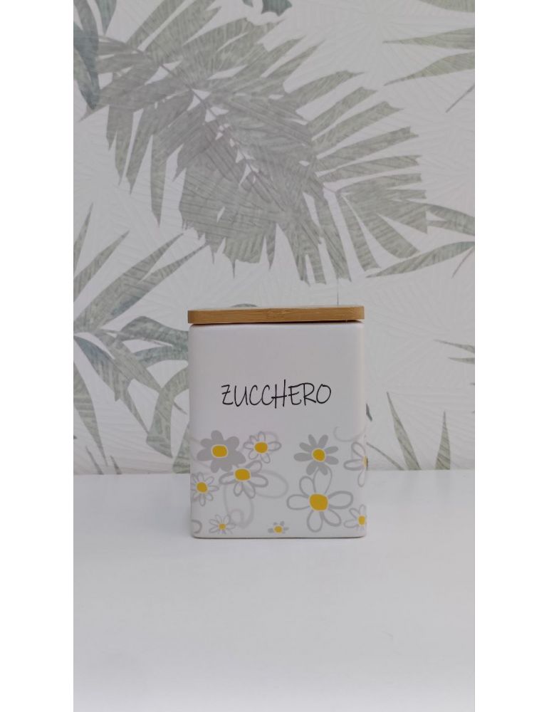 Barattolo Zucchero quadrato modello Daisy  - 1