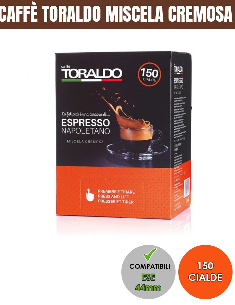 Cialda ESE 44 Toraldo Miscela Cremosa x150 Comp. Caffè Toraldo - 1
