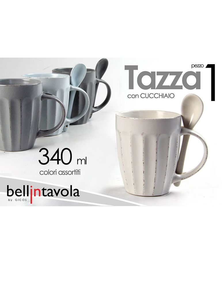 Bellintavola 1Tazza con cucchiaio da 340 ml